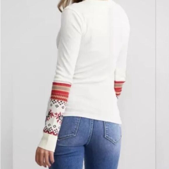 🛍️Free People Women’s Mikah layering cuff combo Top Size :Small Long Sleeve 💥 - Picture 8 of 9